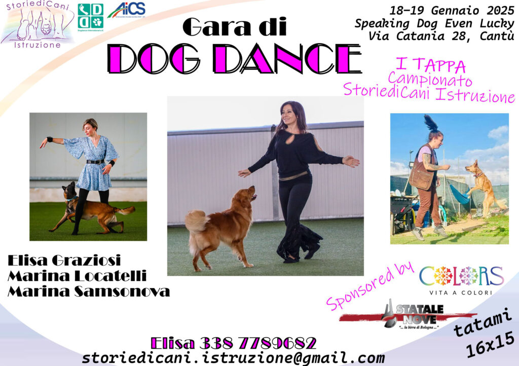 Gara di Dog Dance StoriediCani Istruzione - I Tappa