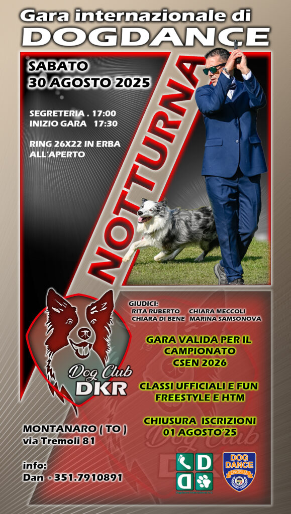 Gara Internazionale Notturna DogDance Dog Club DKR