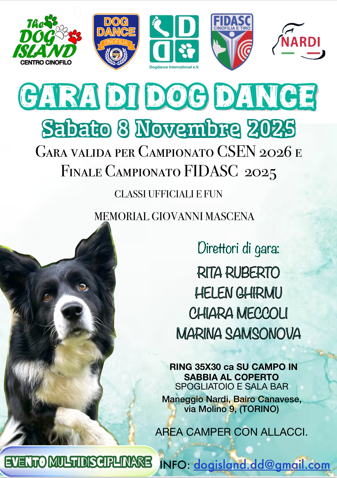 Gara DogDance Bairo C.se (Torino) Csen-Fidasc- 4º The dog island