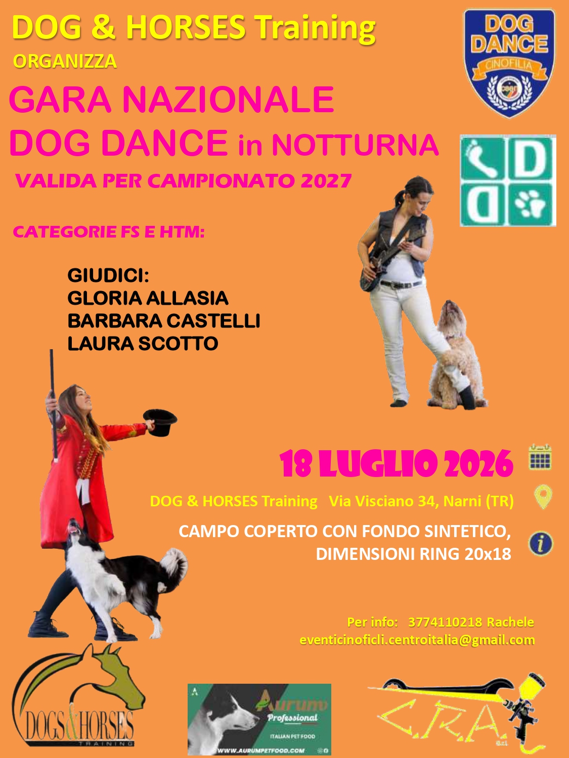 GARA DOG DANCE NAZIONALE in NOTTURNA