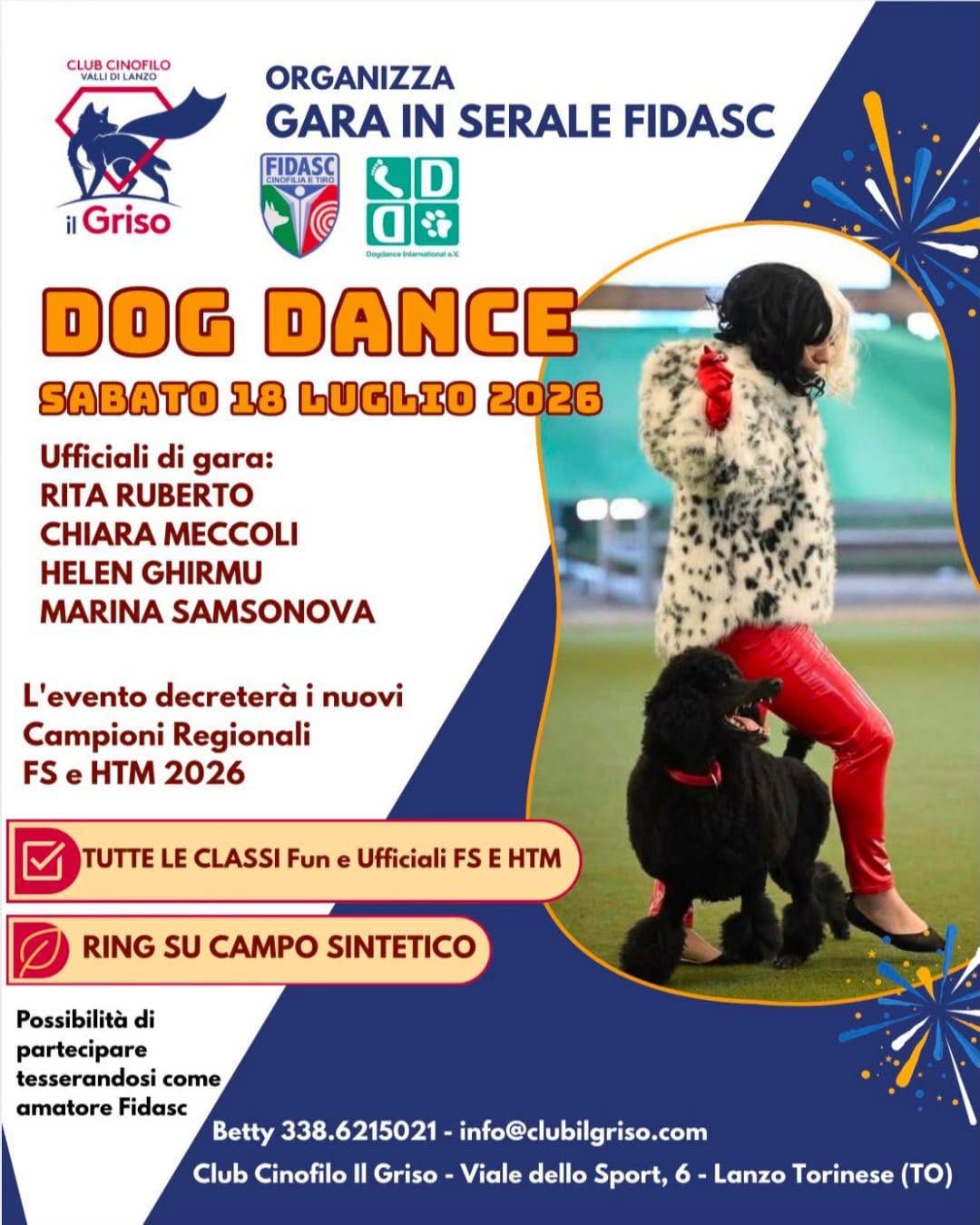 Gara serale Fidasc Dog Dance